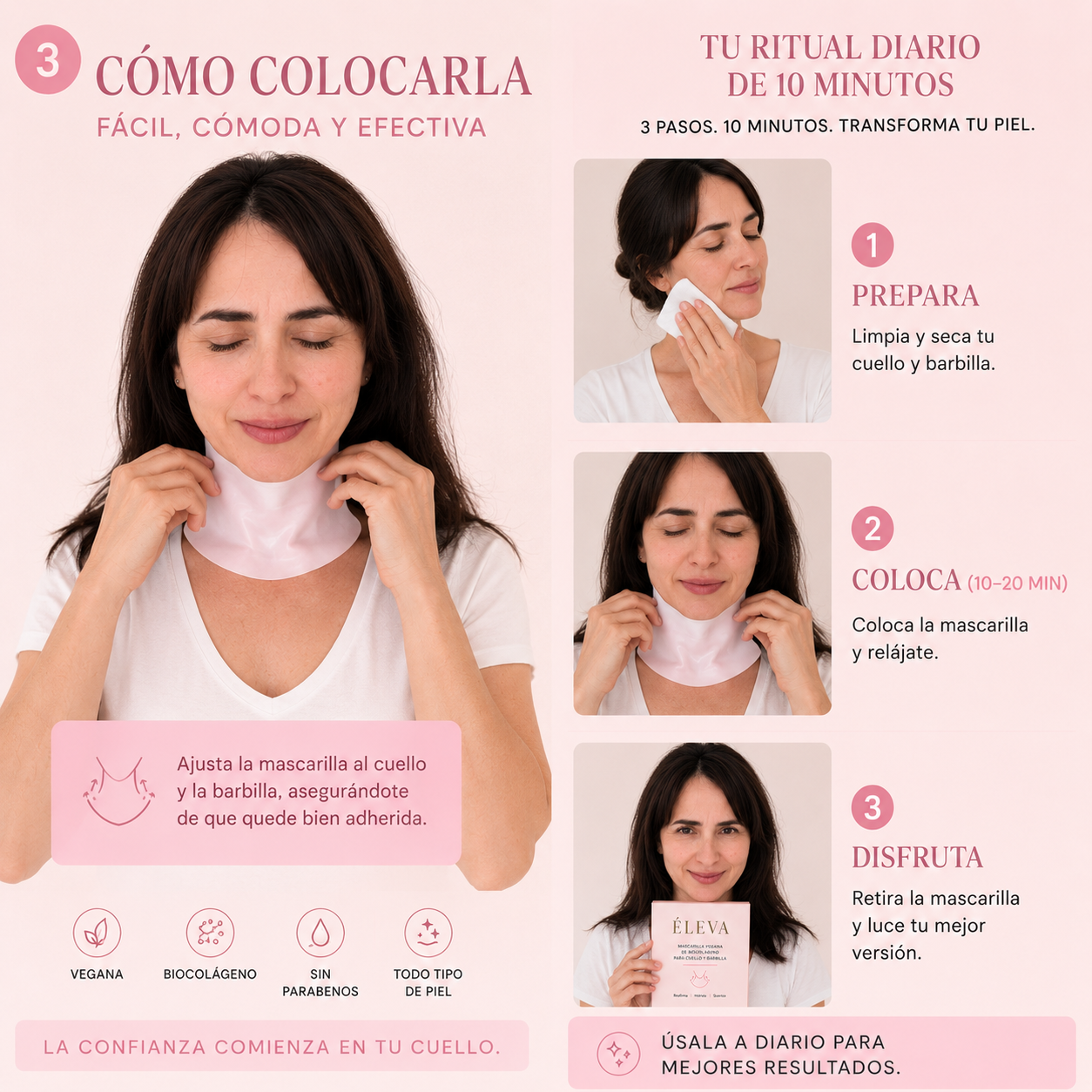 Mascarilla de Biocolágeno.  4+4 Gratis